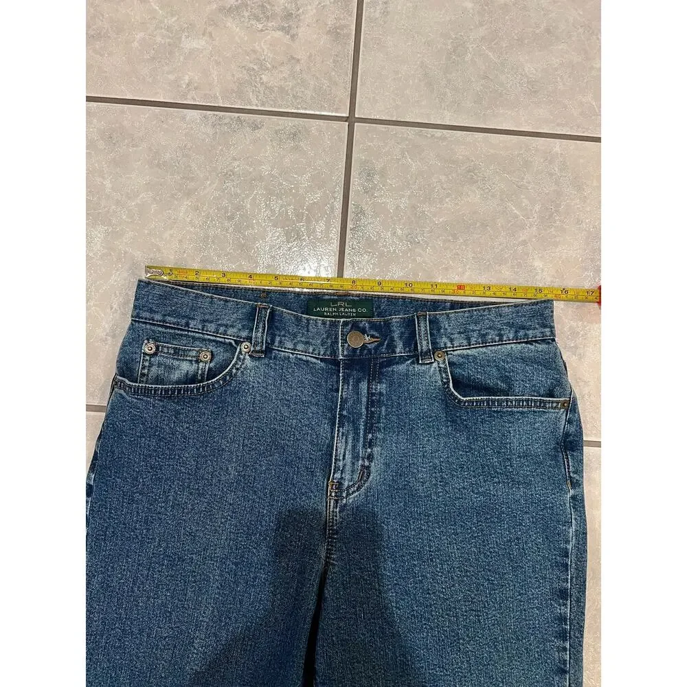 LRL Lauren Ralph Lauren Women's Classic Straight Jeans High Rise Size 6X29 - Picture 5 of 7